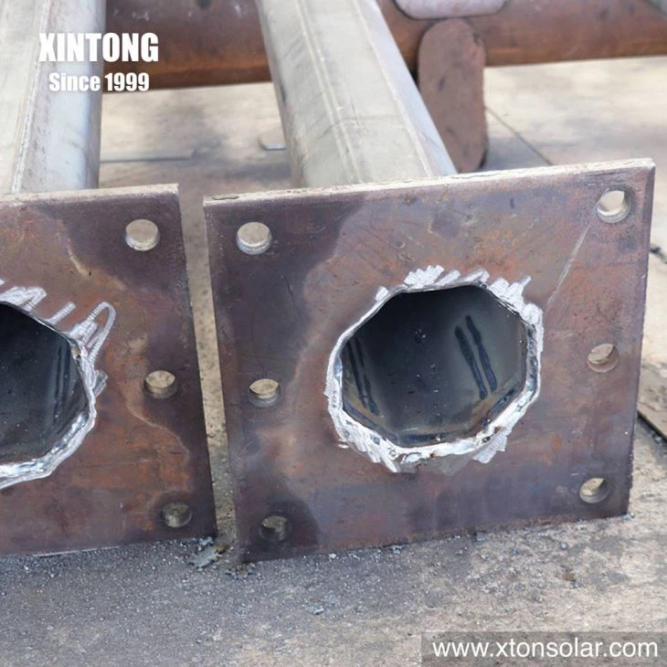 9 Mtr Spiral Welded Traffic Signal Steel Pipe Pole