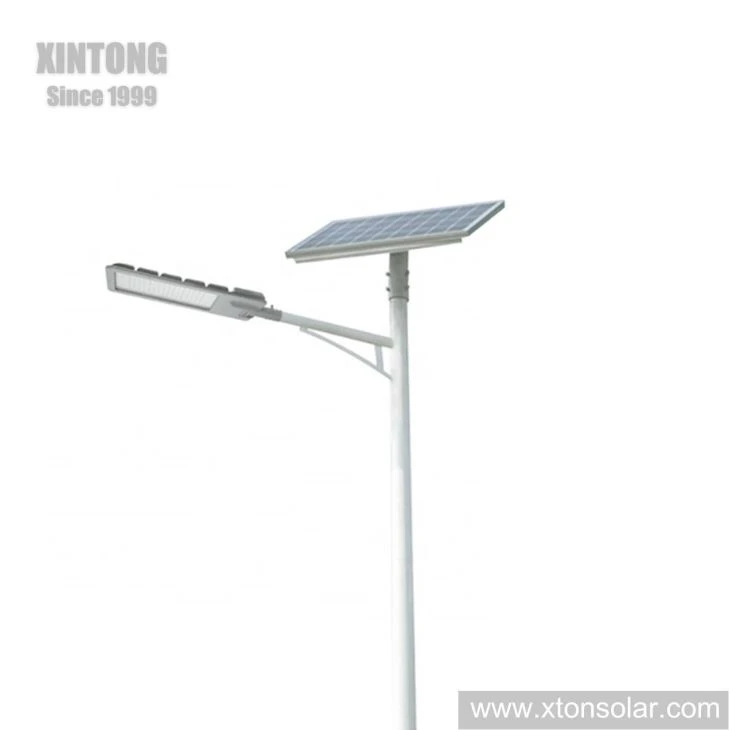 Octagonal Grey/Black Pole Outdoor LED Solar Road Light Stand Alone Octagonal Grey/Black Pole Outdoor LED Solar Road Light Stand Alone